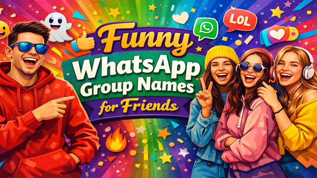 Funny WhatsApp Group Names for Friends