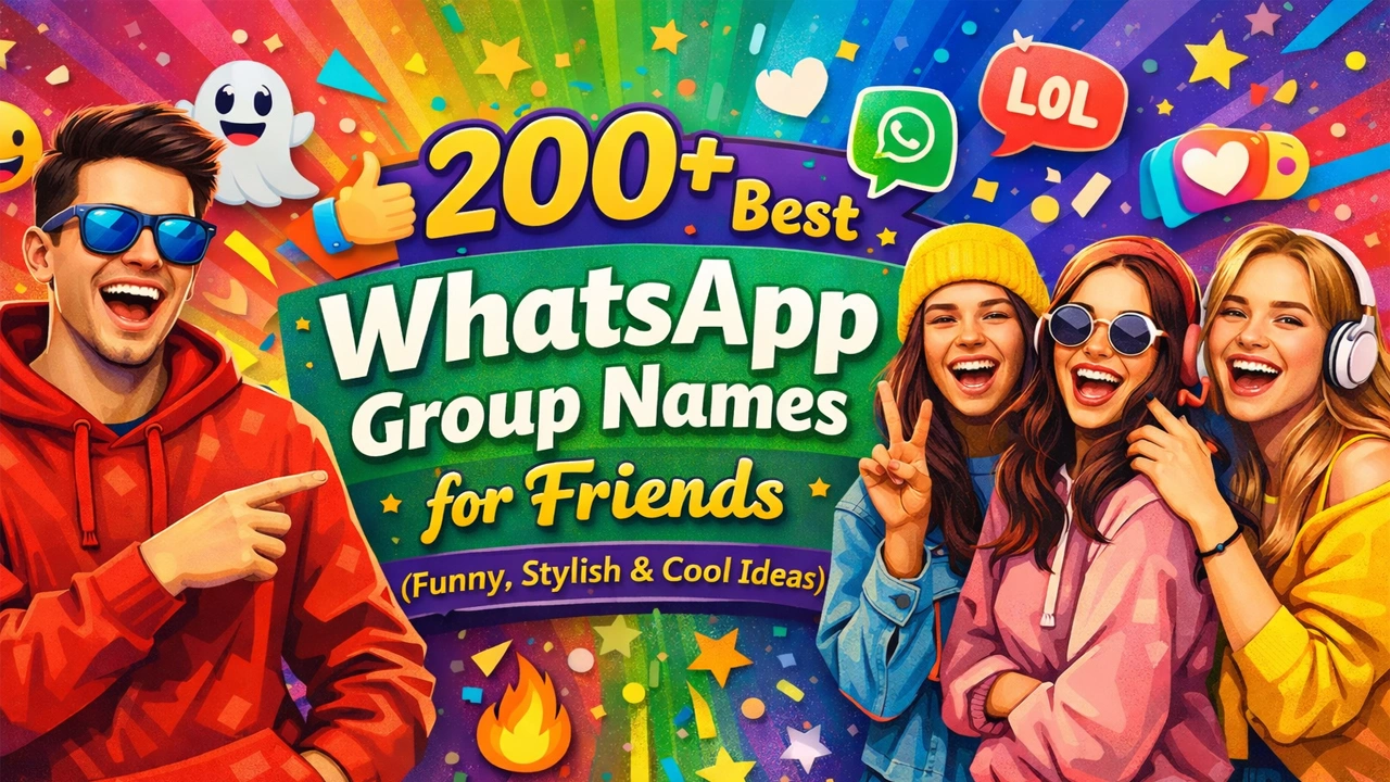 WhatsApp Group Names for Friends