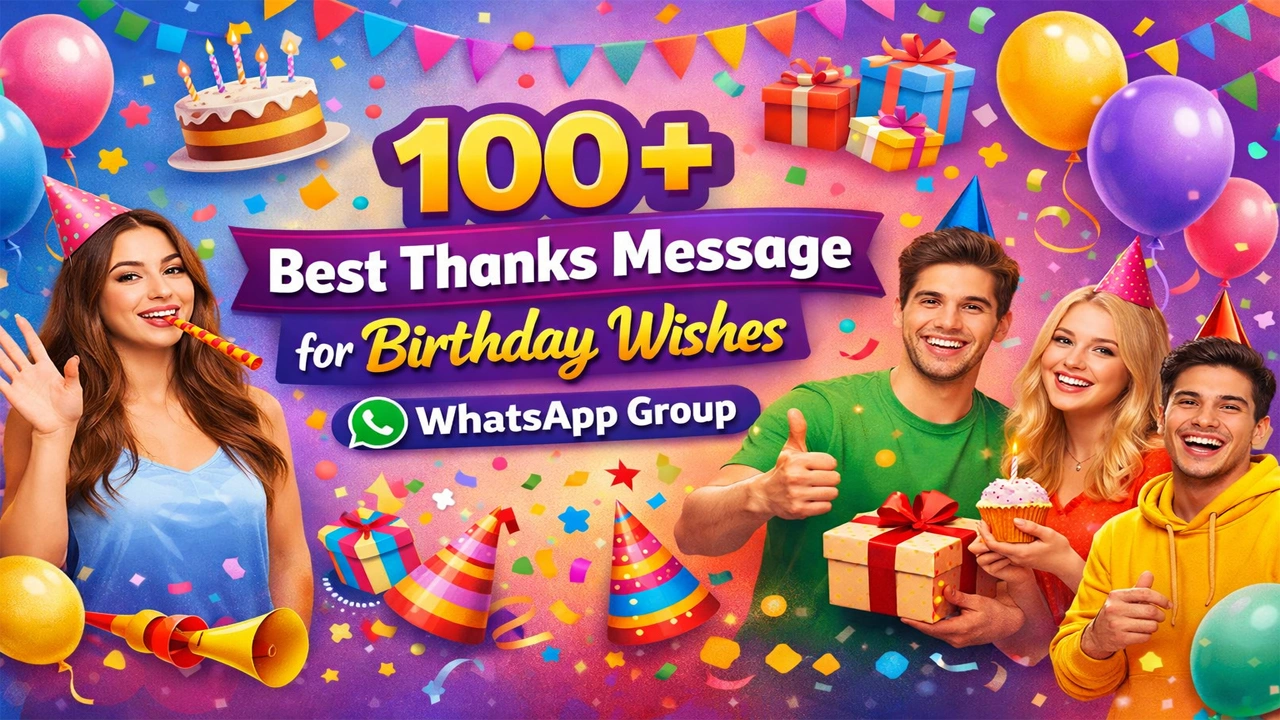 Thanks Message for Birthday Wishes in WhatsApp Group